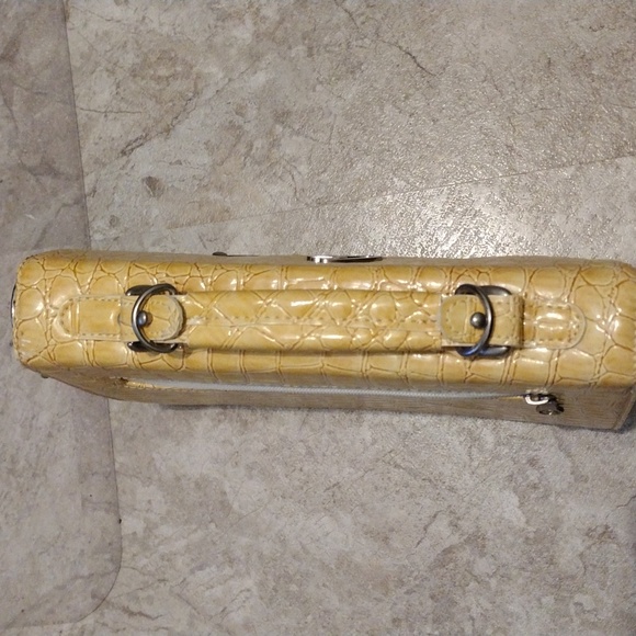 EUC CS Chenson Yellow Vintage Satchel Crossbody Bag - Picture 5 of 16